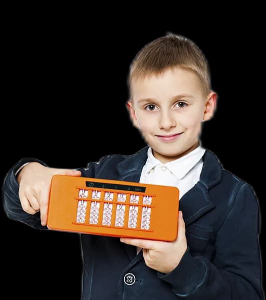 kid with eabacus